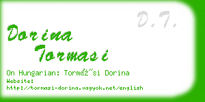 dorina tormasi business card